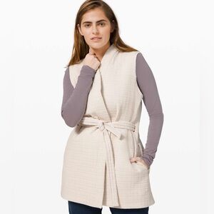 Lululemon Athletica Cream Quilted Vest